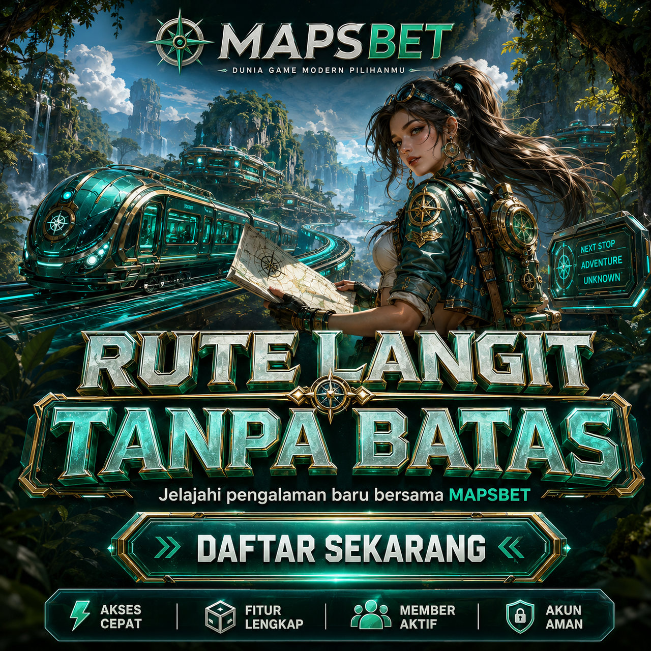 Banner MAPSBET — ilustrasi layanan dan kategori permainan